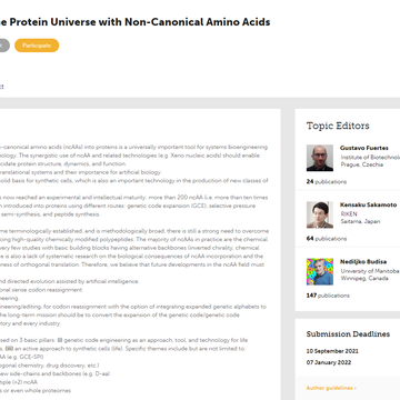 Special issue on non-canonical amino acids