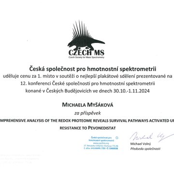 Knowledge on tour: Conference of the Czech Society for Mass Spectrometry